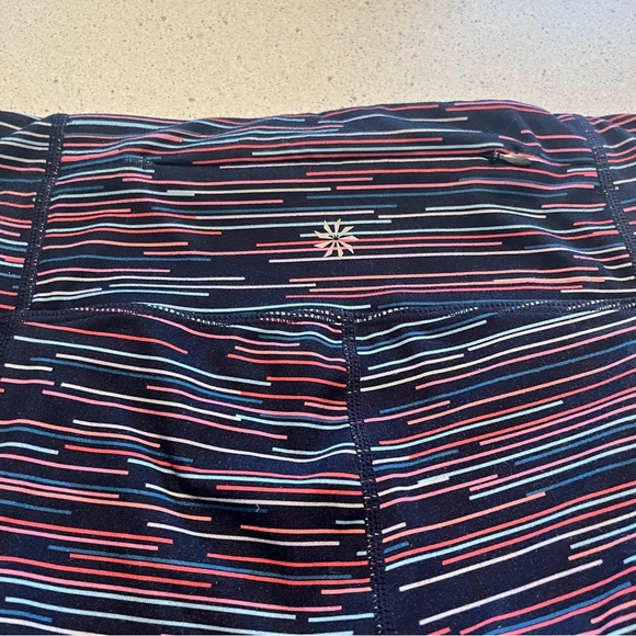 Athleta Navy Blue Yoga Cropped Tight - Picture 2 of 9